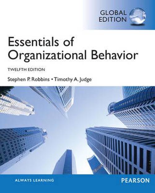 NEW Essentials of Organizational Behavior, Global Edition by Stephen P. Robbins  - Picture 1 of 1