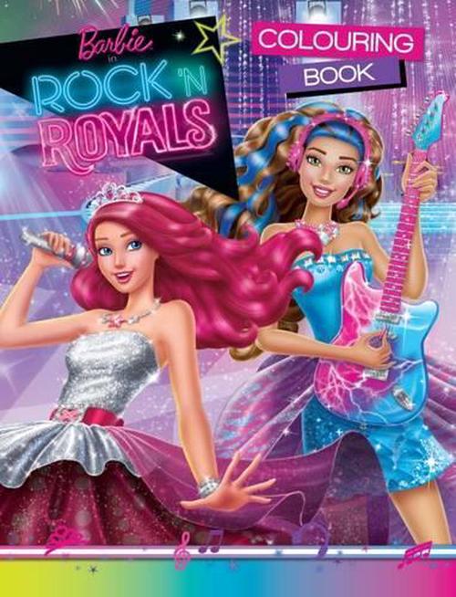 NEW Barbie Rock 'N Royals Colouring Book BY Paperback Book Free ...